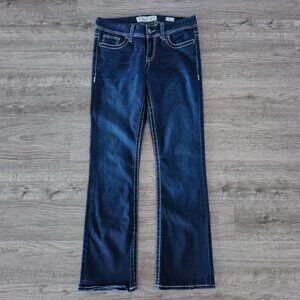 Buckle BKE Dakota Boot Cut Denim Jeans - Dark Blue Wash - Women's 28 Long